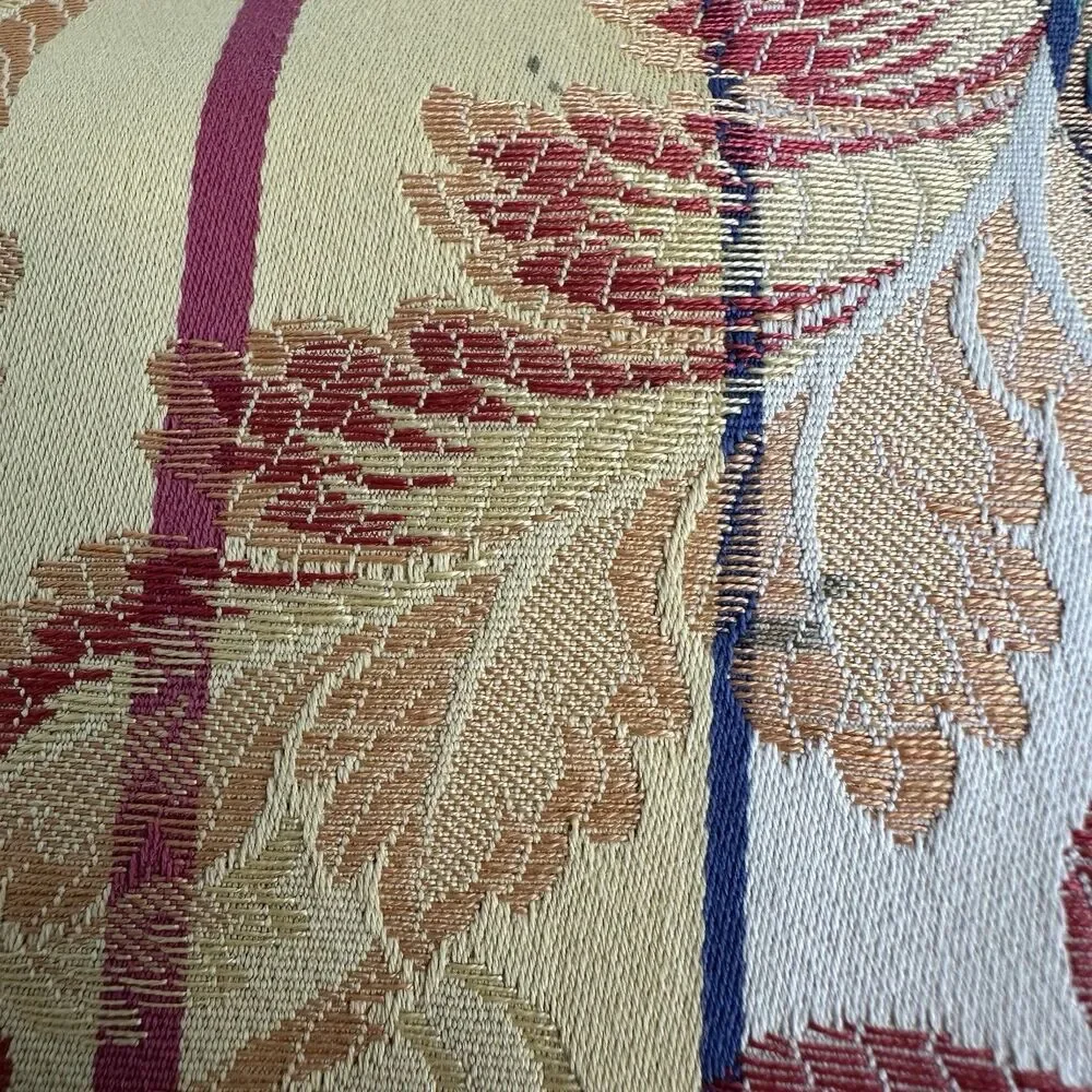Handmade Set of 3 Cushion Covers 20x20x2 Oriental Brocade - 2 Pristine, 1 AS-IS
